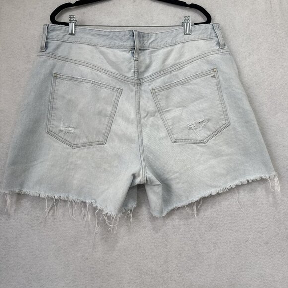 Madewell Shorts Womens 33 The '90s Jean Short Distressed Raw Hem Denim DM7938 - Picture 10 of 12